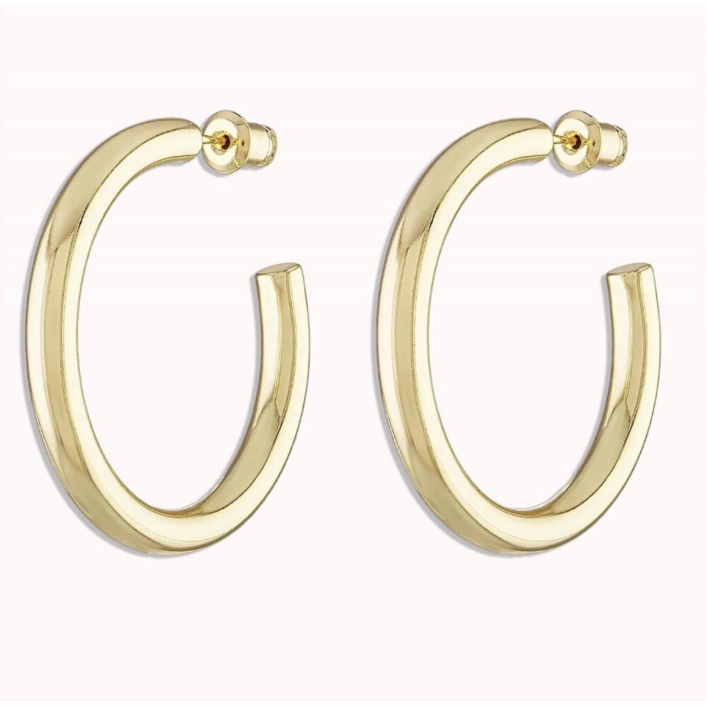 NEW ALEXA LEIGH women's everynight hoops earrings in gold